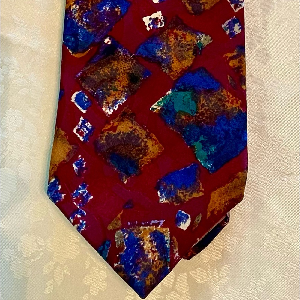 Jones New York 100% Pure Multi-Color Sillk Men's Tie